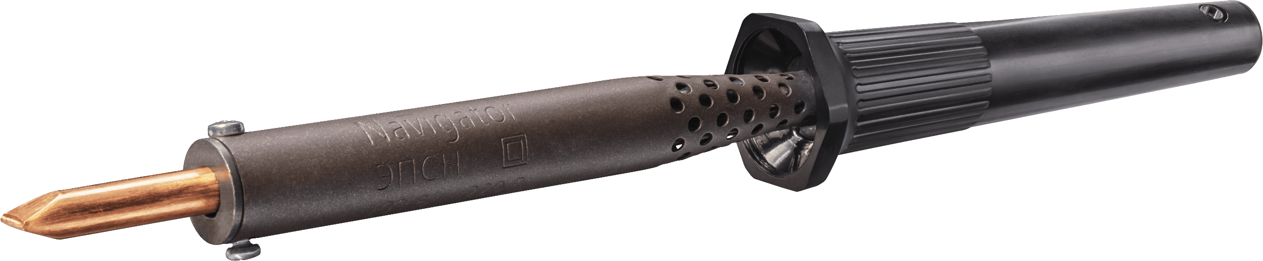 Паяльник пластиковая ручка клин прямой NSE-Pes02-80W-СP