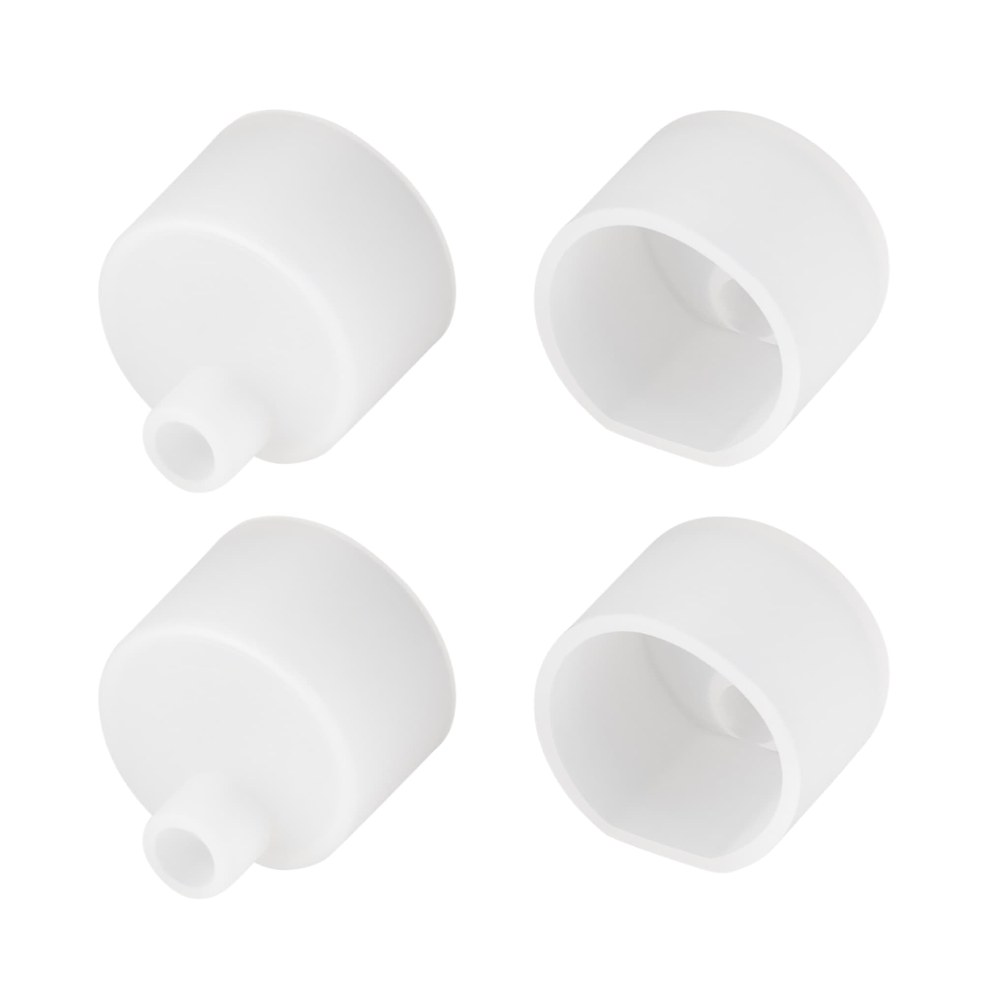 Заглушка WPH-FLEX-D20-TOP WHITE с отверстием (Пластик)