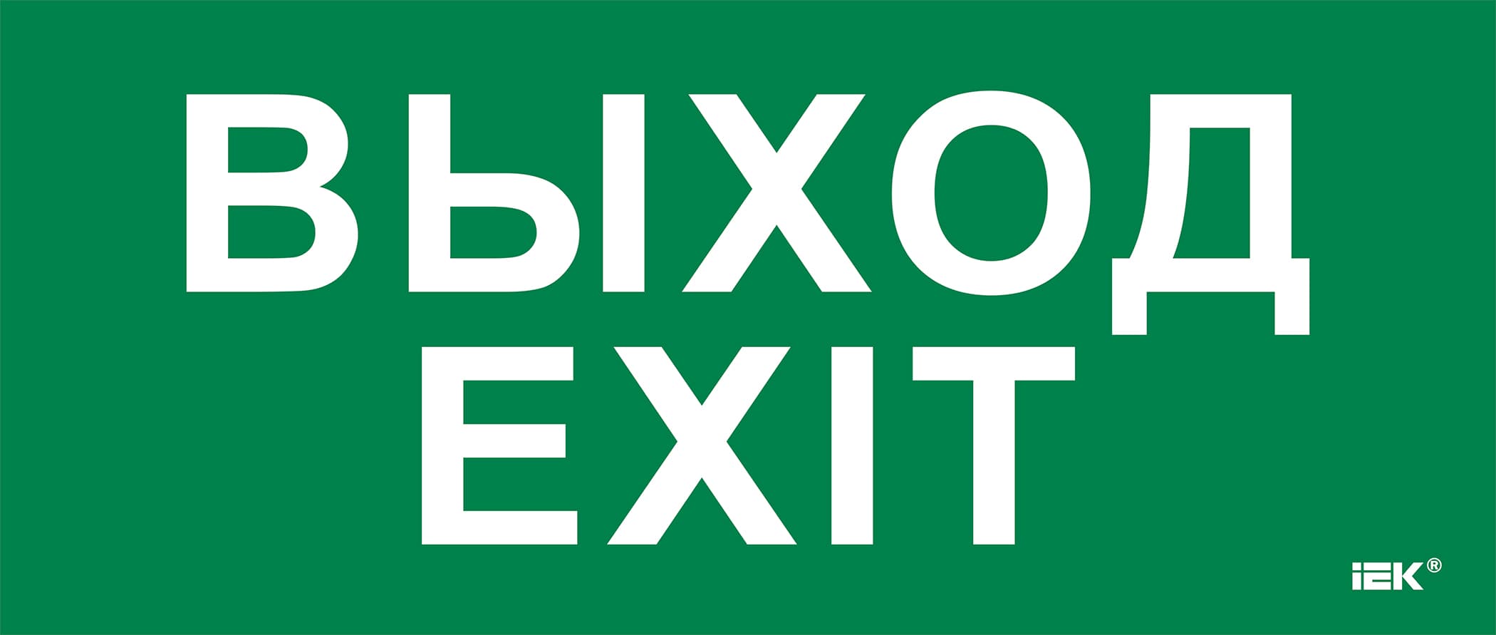 Этикетка самоклеющаяся 330х140 мм Выход-EXIT
