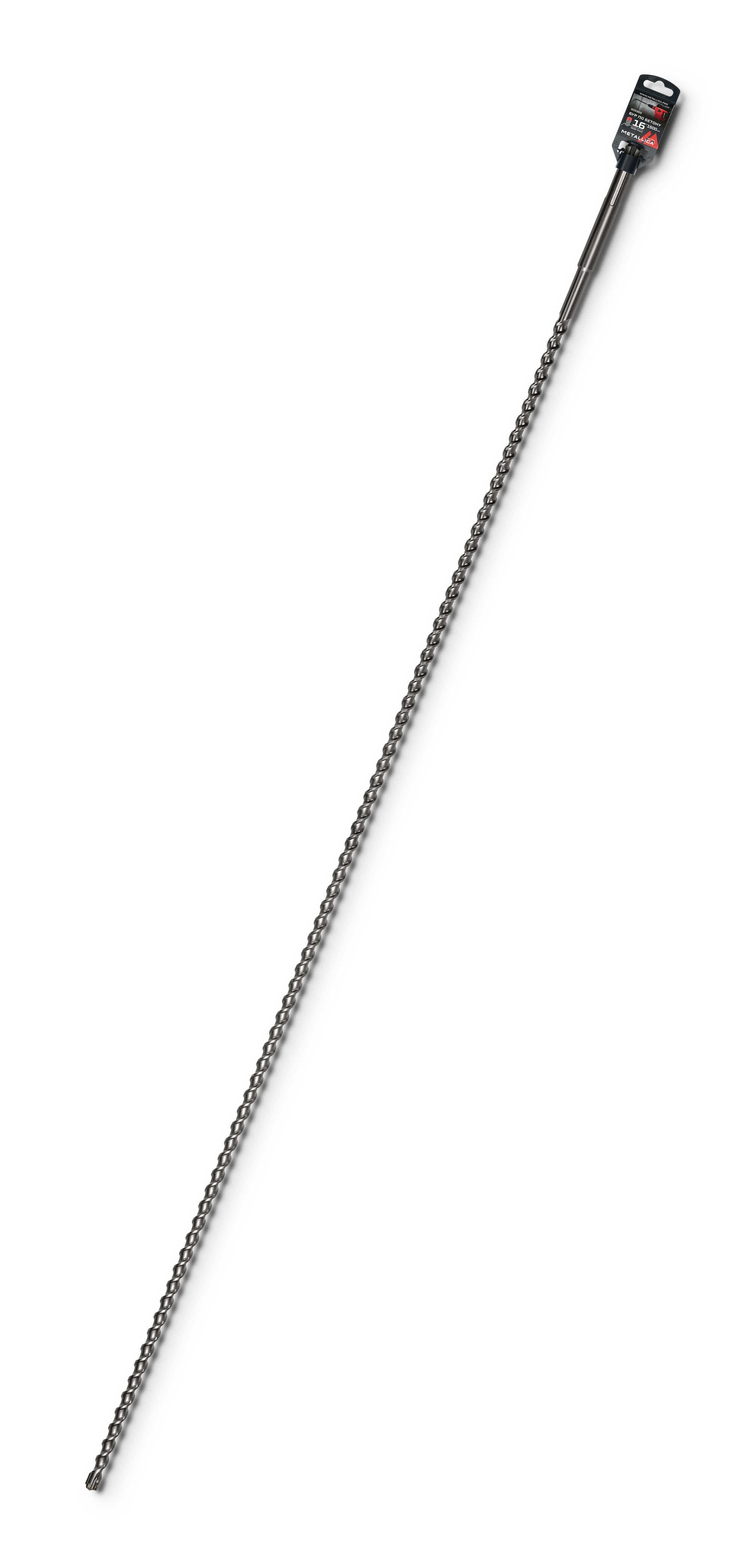 Бур по бетону SDS-max 16х1500/1360 мм, Х-напайка, 2 спирали