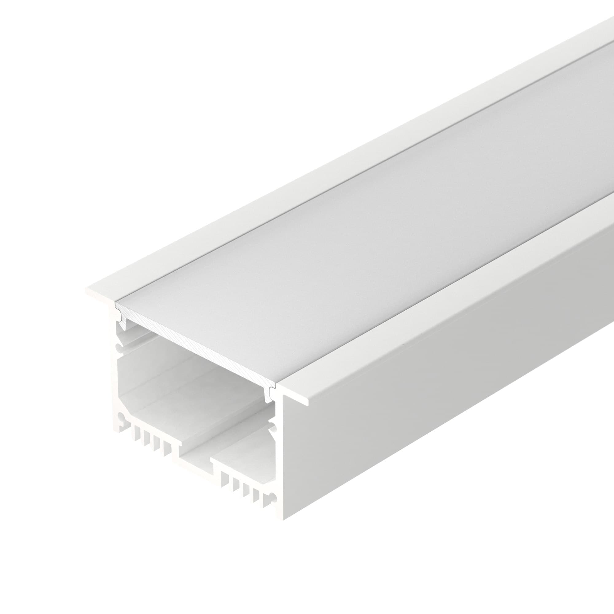Профиль с экраном SL-LINIA62-F-2500 WHITE+OPAL (ARL, Алюминий)