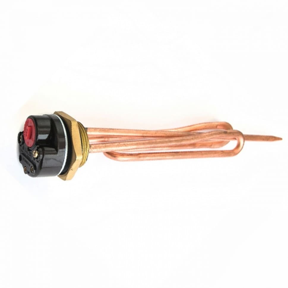 КОМПЛЕКТ: ТЭН RСT 2500W, D42, М6, 220V + термостат + прокладка