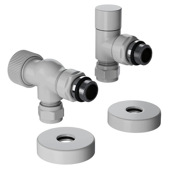 Набор термостатический осевой Royal Thermo Design Pro 15мм М30х1,5 (Белый)
