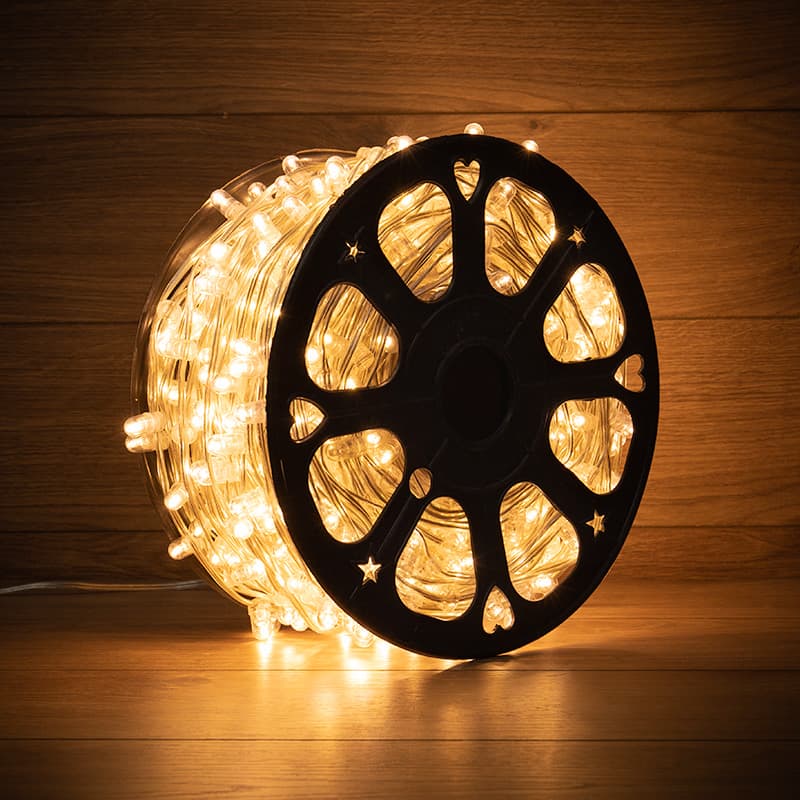 Гирлянда LED клип-лайт 12 V, прозрачный ПВХ, 150 мм, диодов тёплый белый