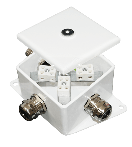 Коробка монтажная огнестойкая КМ-О (4к)-IP66-0808 2 ввода AB-МР6-12