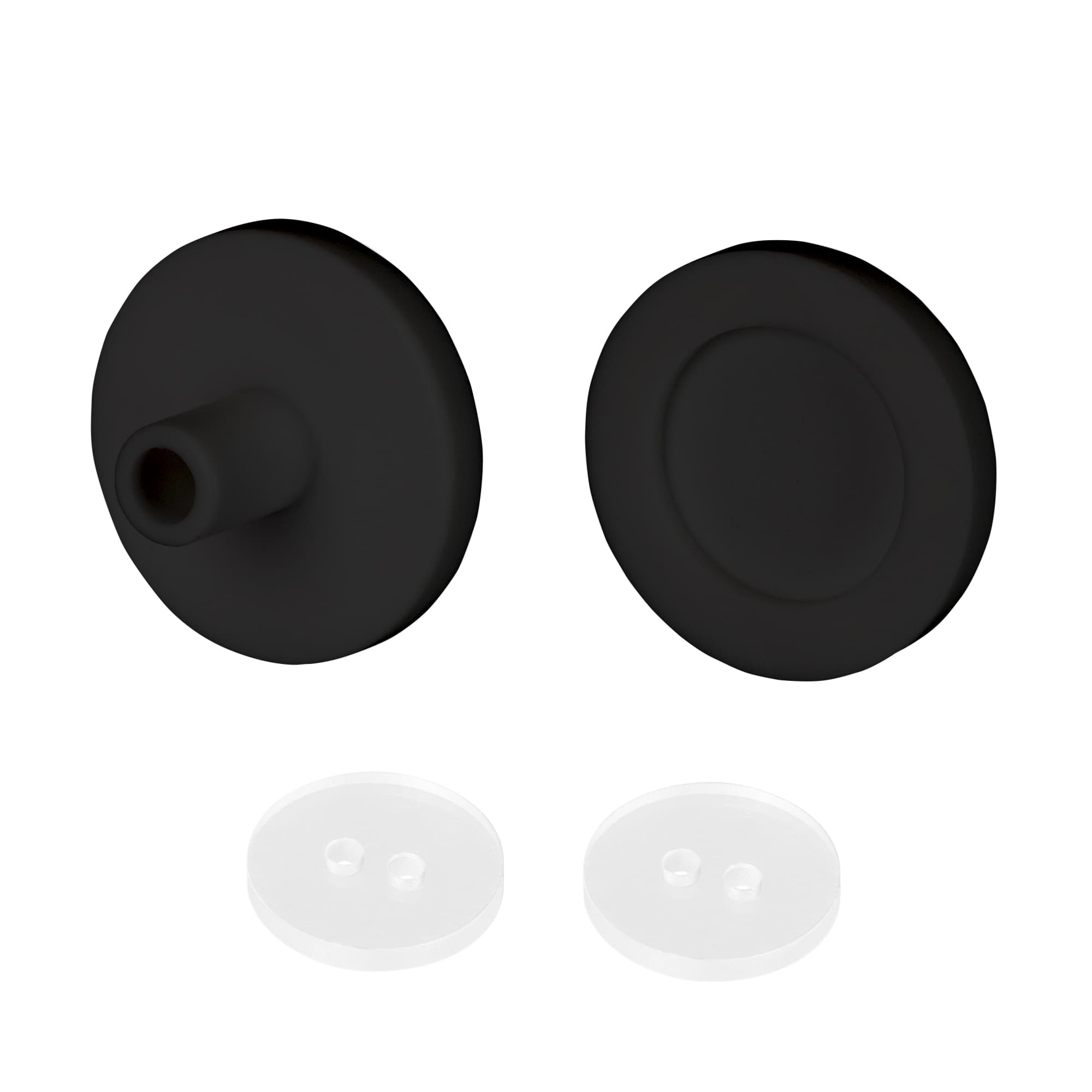 Заглушка ARL-MOONLIGHT-ROUND-25-CAP-TOP-SET-BLACK, силикон