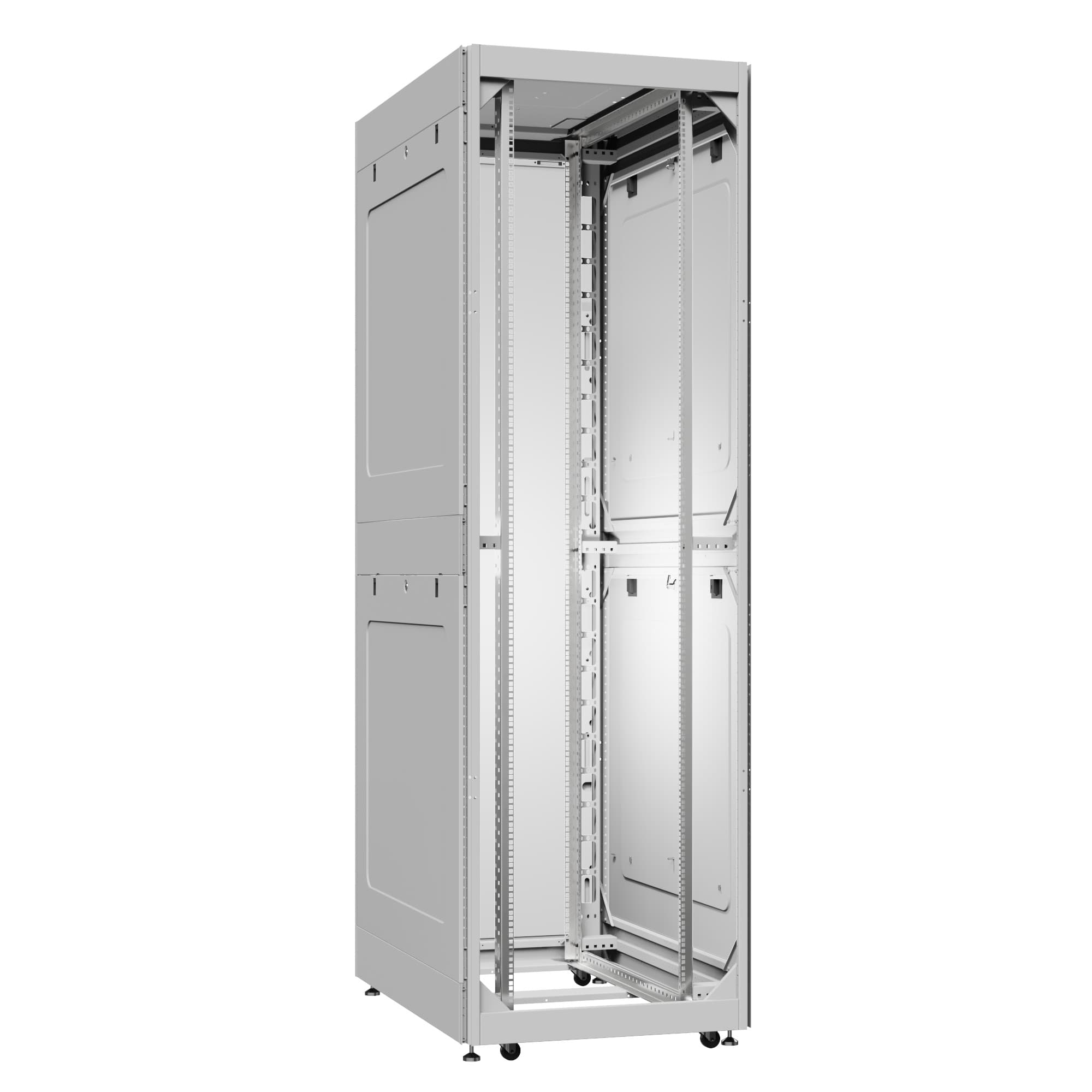 Шкаф серверный 42U 800х1200 передняя дверь: без. задняя дверь: одностворчатая глухой металл IP51. боковые панели: глухой металл. цвет: серый RAL7035