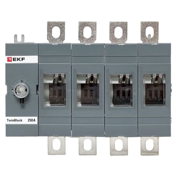 Рубильник 250A 4P без рукоятки управления TwinBlock