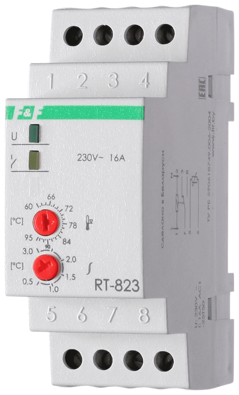Реле контроля температуры RT-823