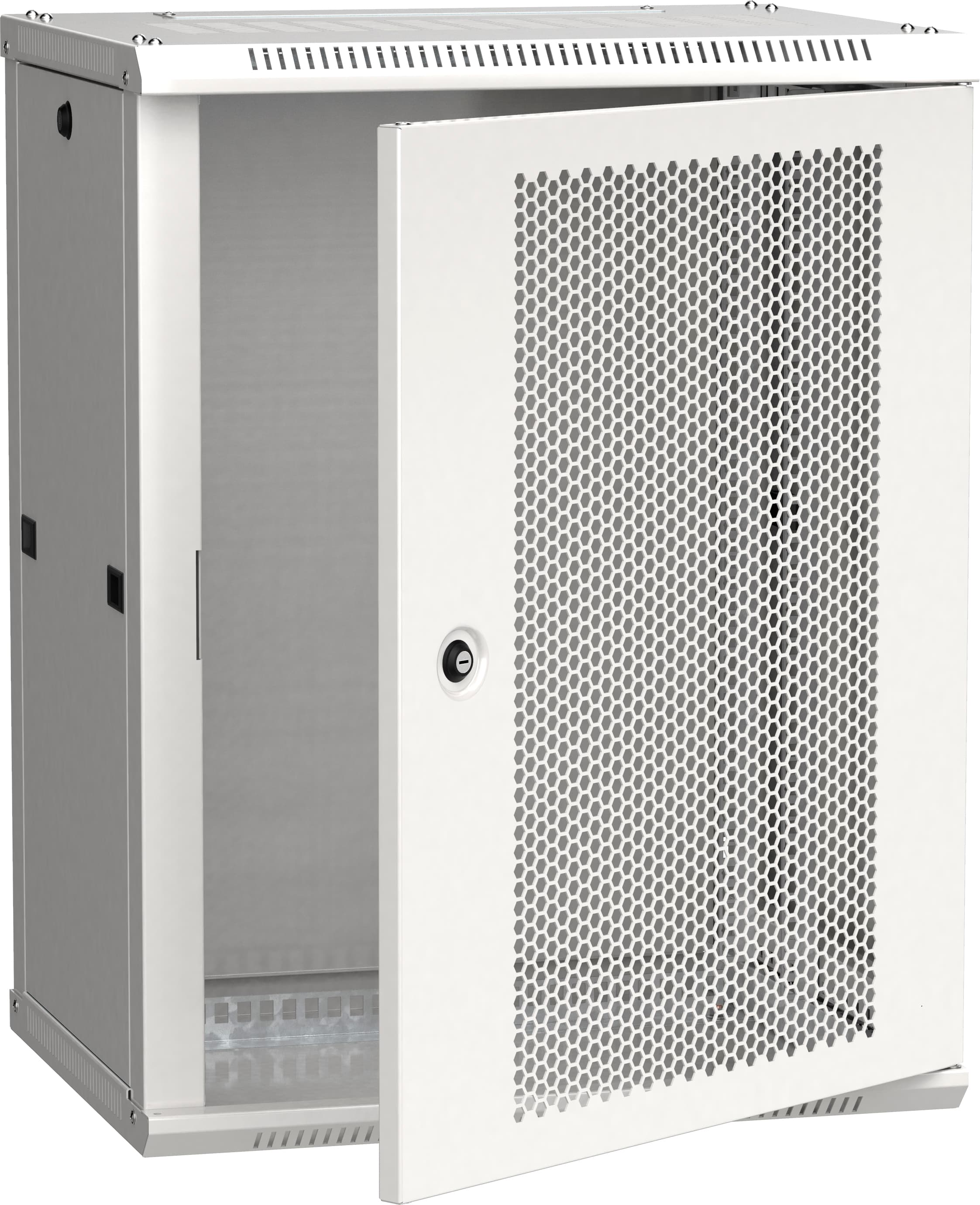 Шкаф LINEA W 12U 600x450 мм дверь перфорированная RAL7035