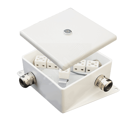 Коробка монтажная огнестойкая КМ-О (2к)-IP66-120х120 два ввода AD