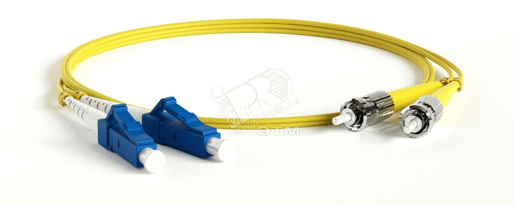 Патч-корд оптический SM 9/125 (OS2) ST/UPC-LC/UPC duple* LSZH 2 м