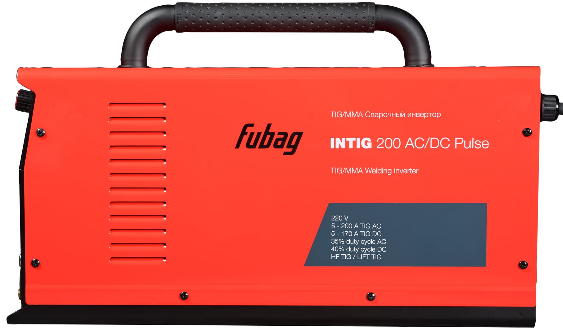 Инвертор сварочный INTIG 200 AC/DC PULSE, горелка