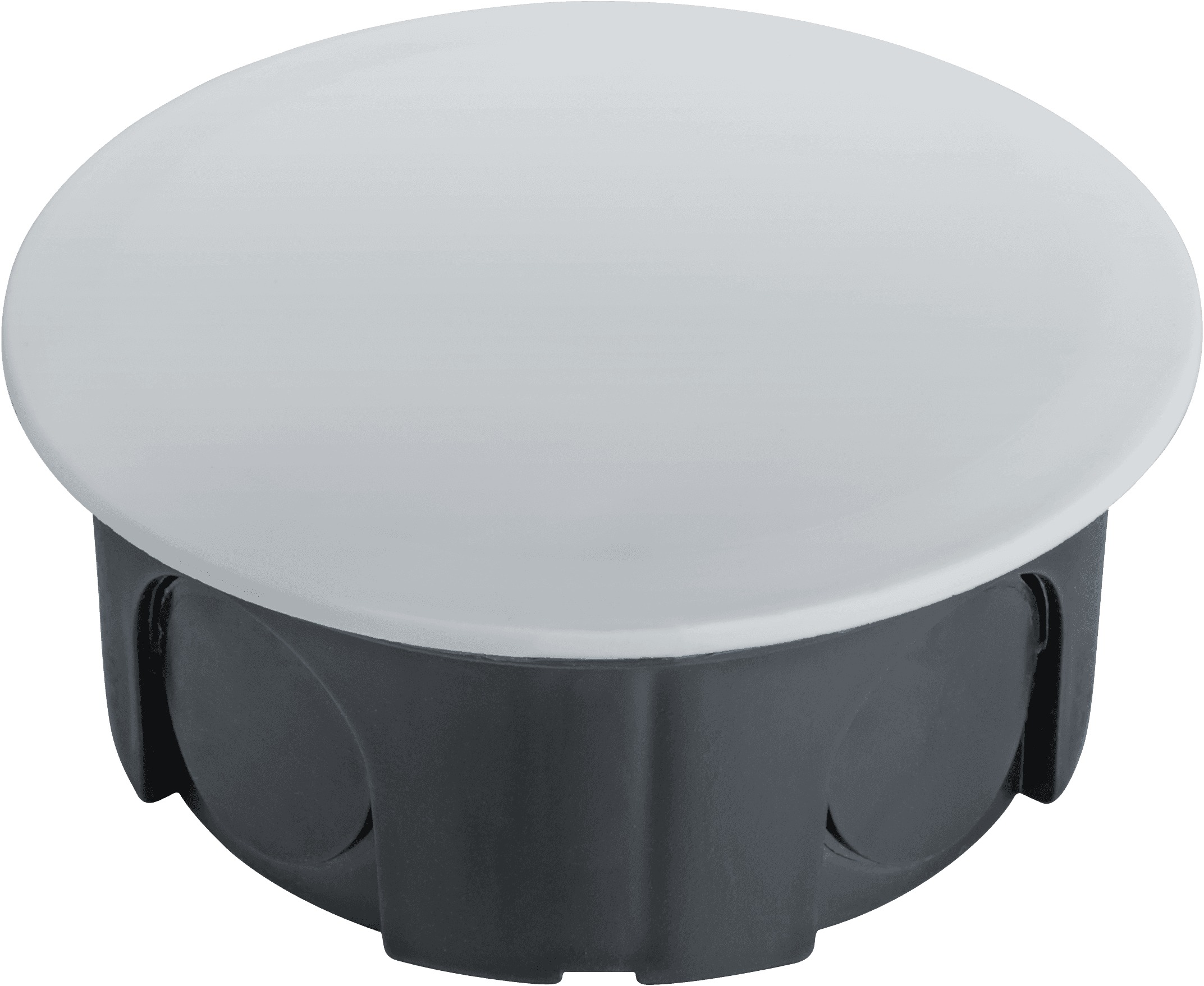 Коробка NSS-DB-SW-68-30-BL распаячная скрытого монтажа для твердых стен с крышкой черная d68х30