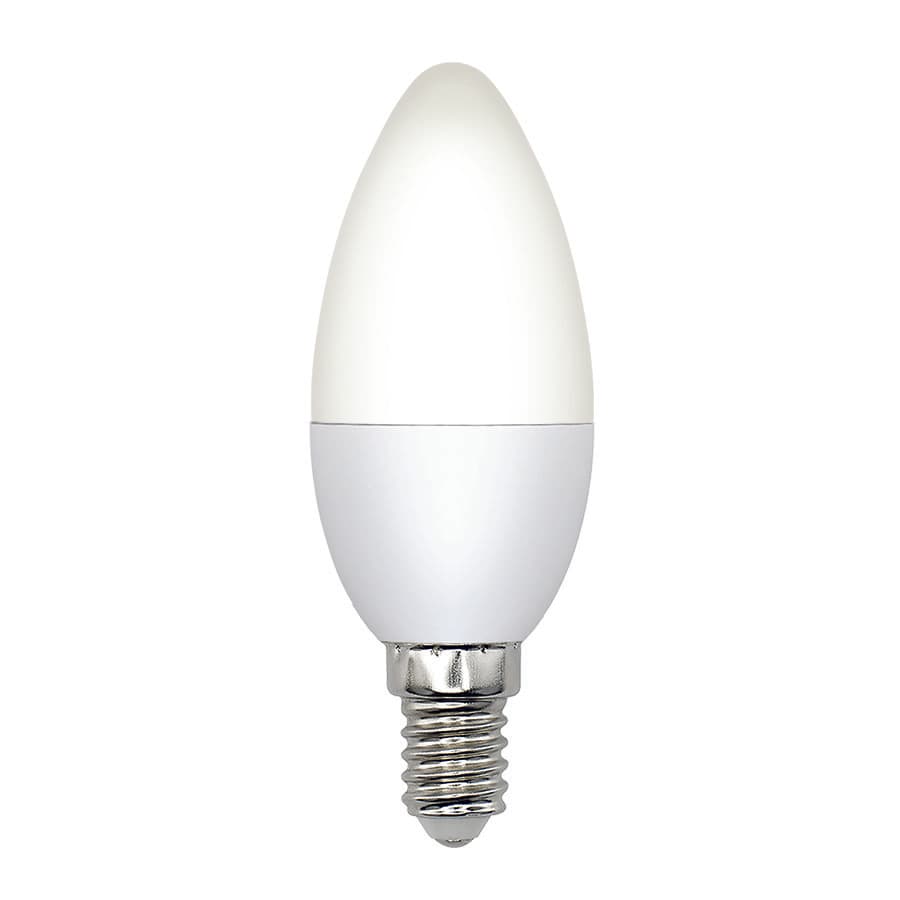 Лампа светодиодная LED-C37-5W/3000K/E14/FR/SLS Форма свеча матовая Теплый (3000K)