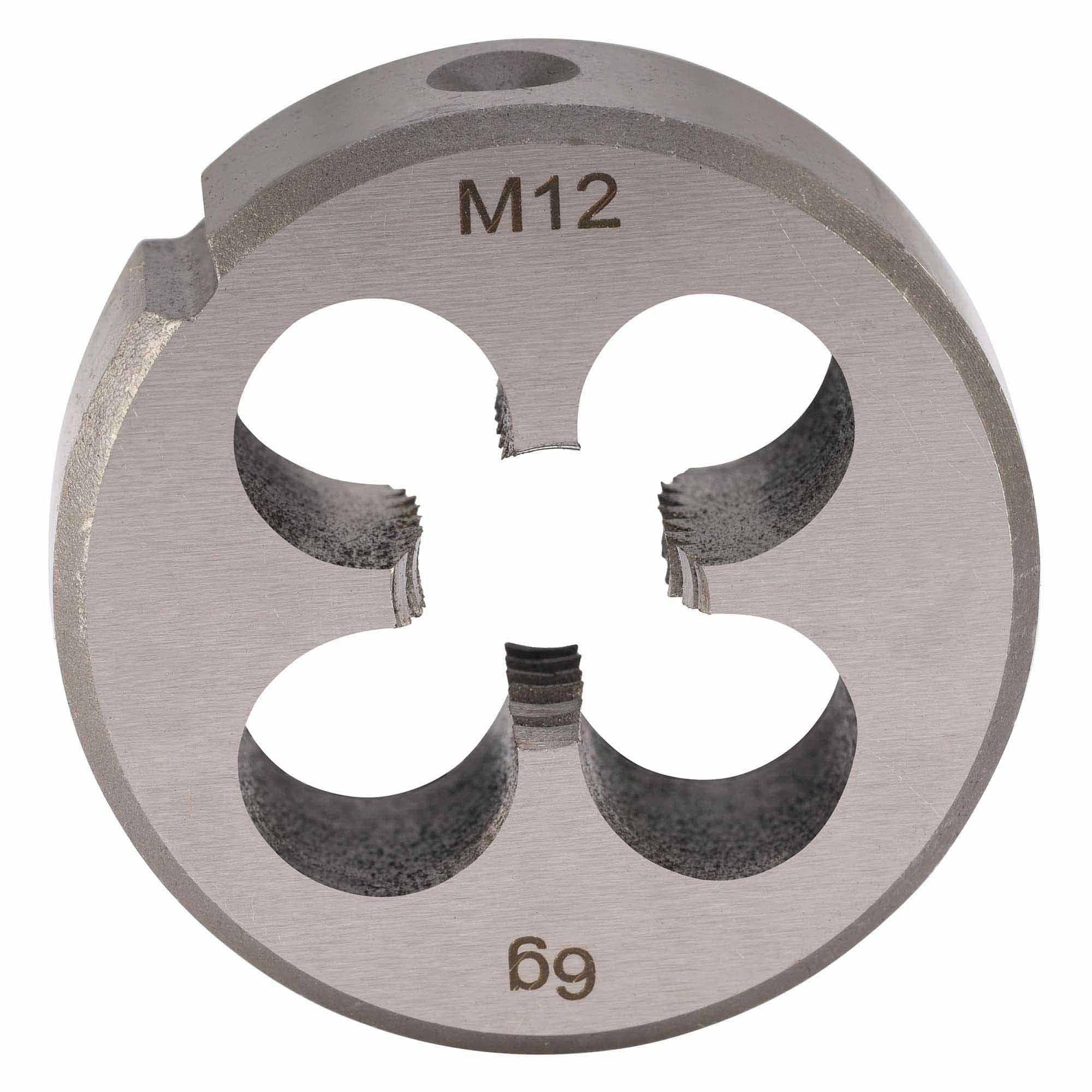 Плашка М12х1,75 CrV DIN EN 22568 6g 38х14мм