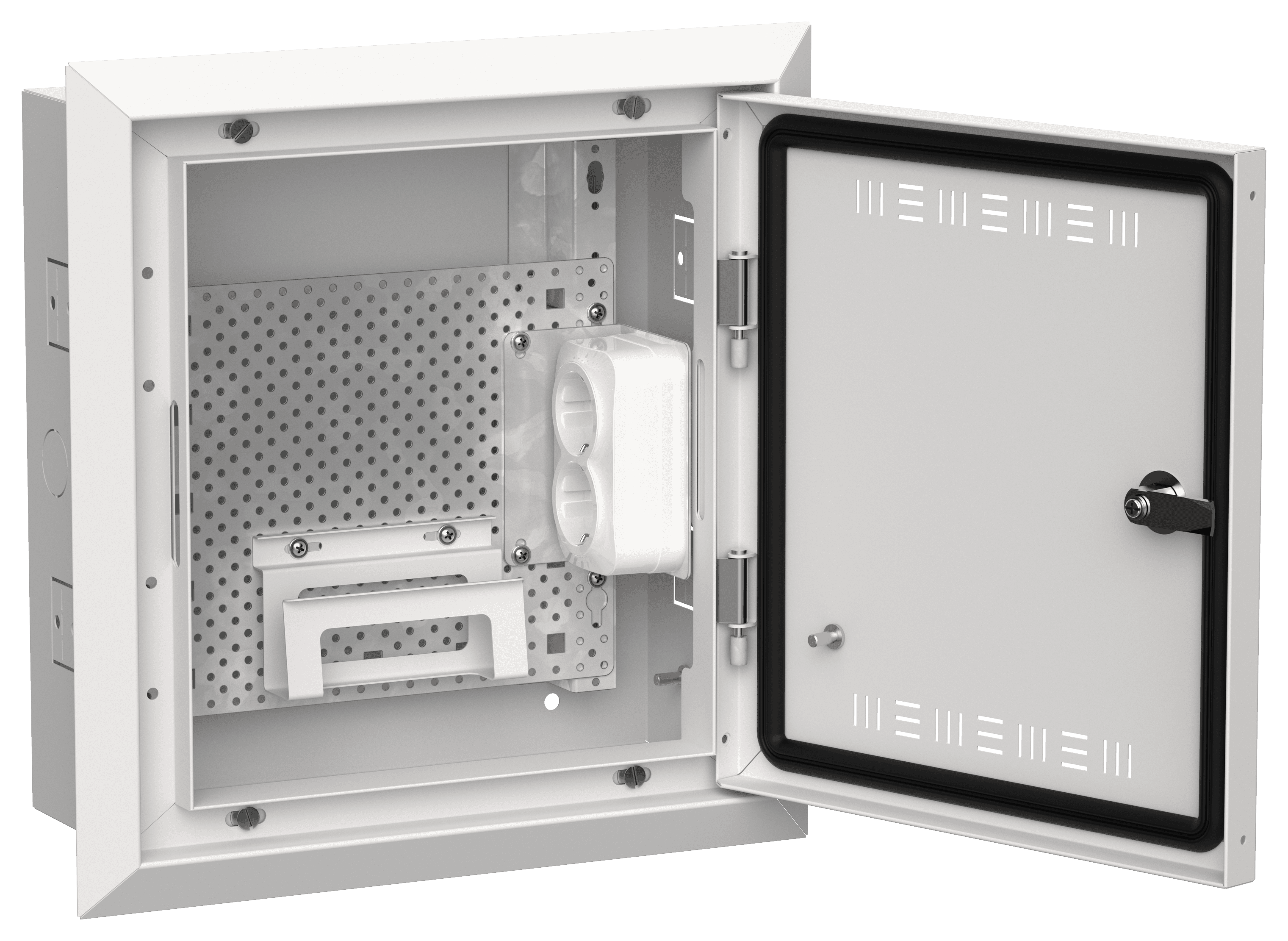TITAN 5 Корпус мультимедиа ЩРв-12 (1х12) 380х365х130мм IP30 белый IEK