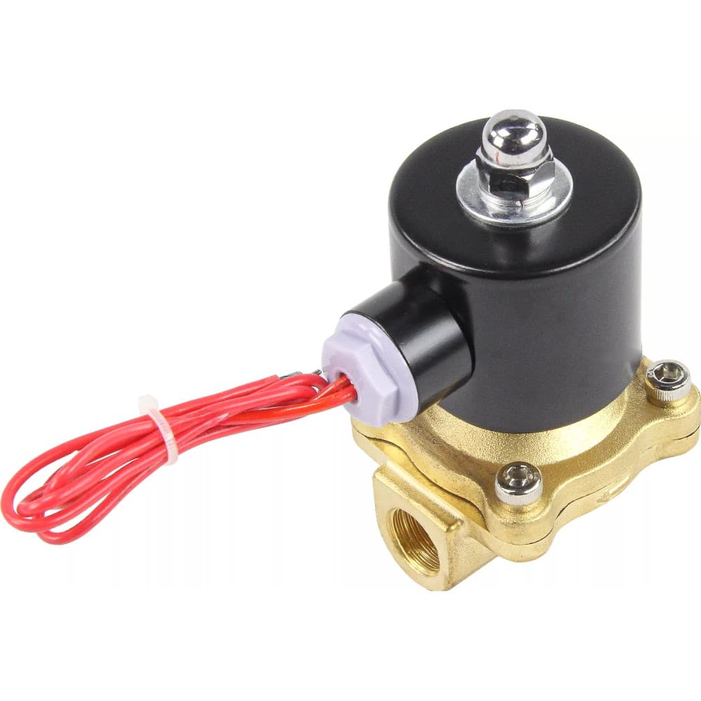 Клапан электромагнитный VS2W-100V-NC 3/8'' Ду10 Ру10 прямого действия двухходовой, корпус латунь, присоединение внутренняя резьба, уплотнение VITON, нормально-закрытый, катушка 24В AC