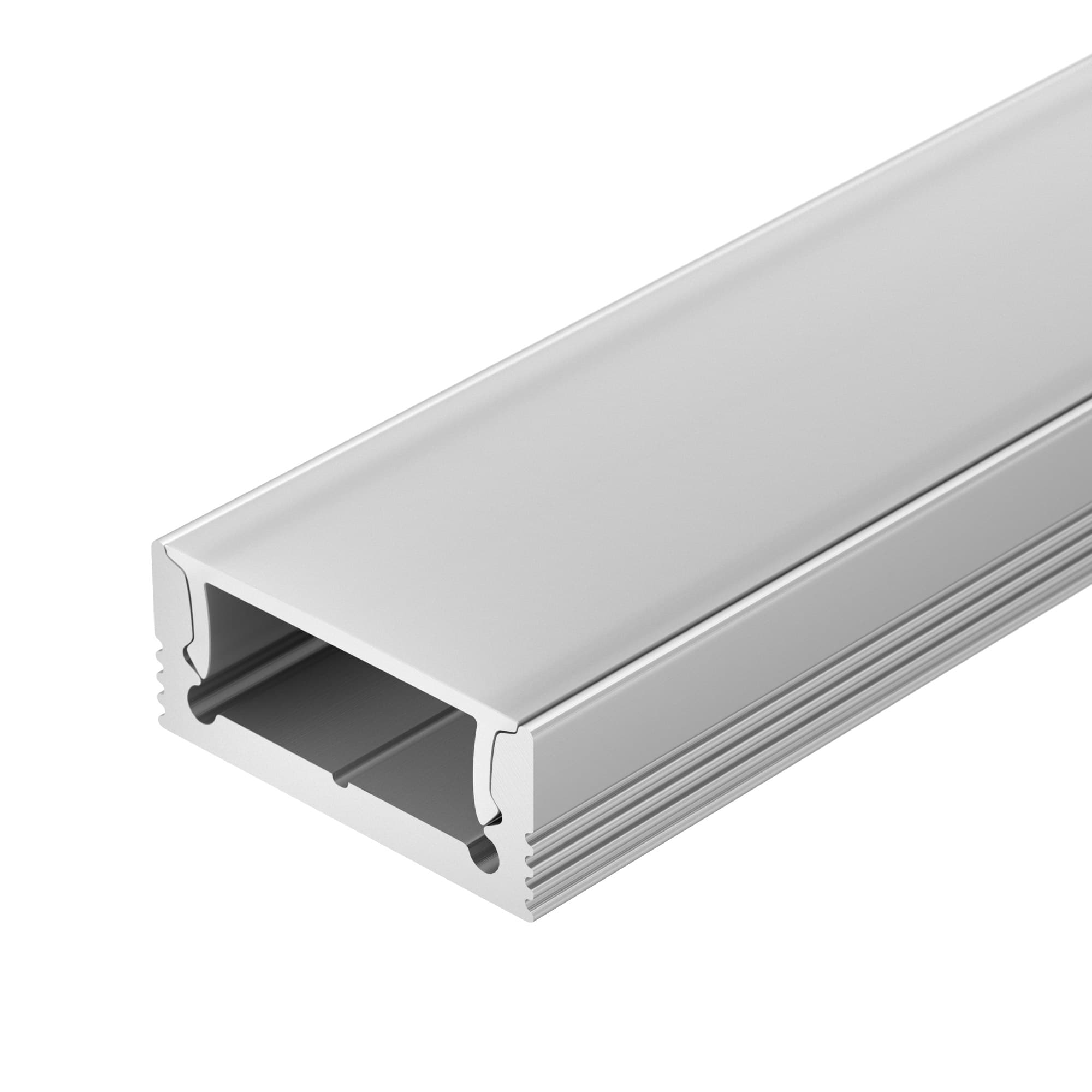 Профиль с экраном SL-SLIM-H7-2000 ANOD+OPAL (Алюминий)