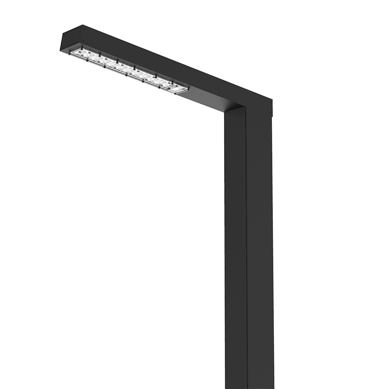 Система осветительная парковый Glight 60 Вт Urban 3000K RAL9005 черный 4000 мм DALI
