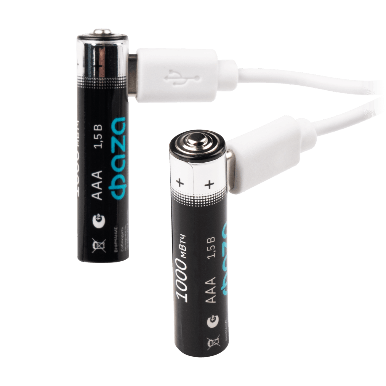 Аккумулятор литиевый с USB разъемом тип ААА 1000mWh-B2