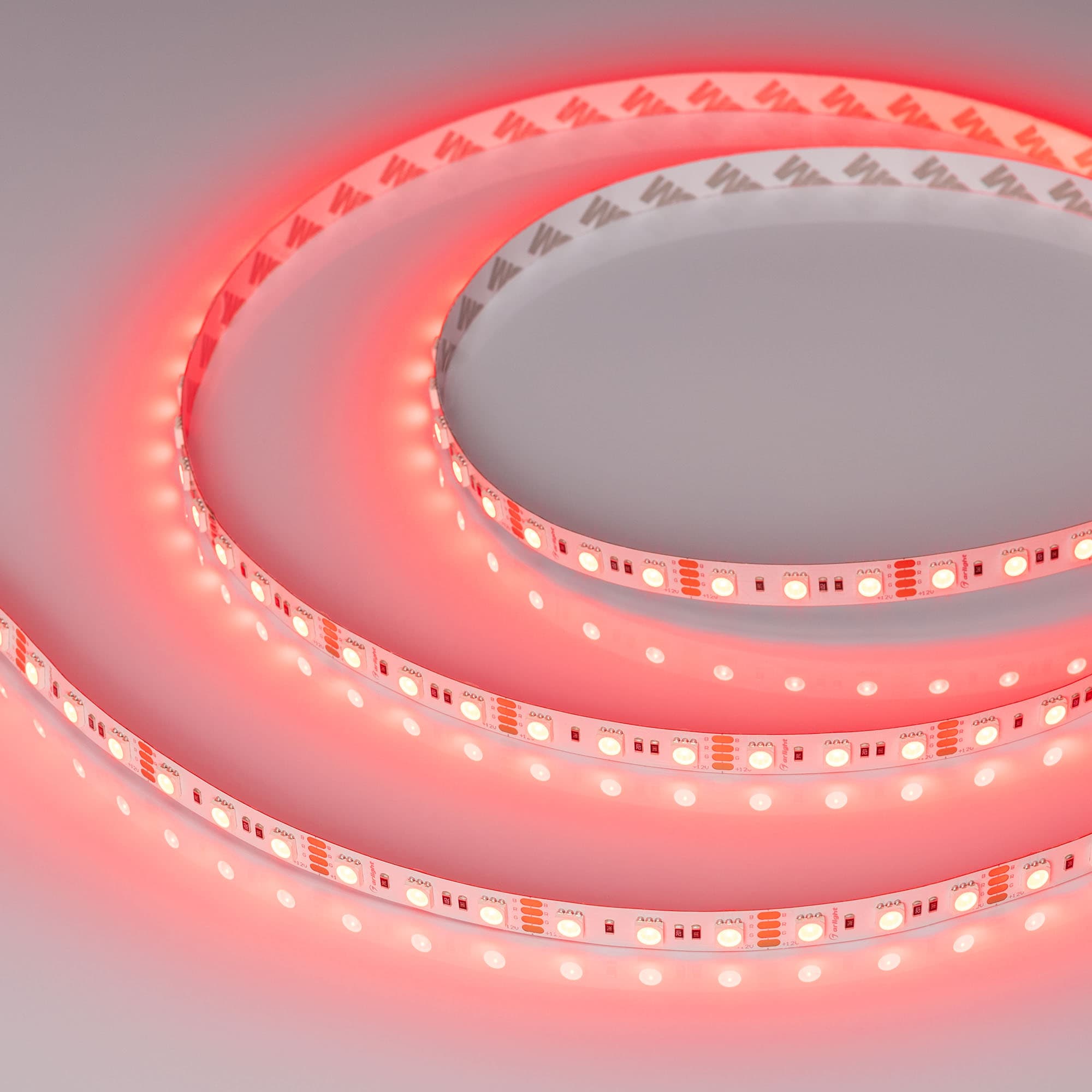 Лента светодиодная 15 Вт/м 12В IP20 RGB 72LED/м RT-B72-10mm SMD 5060 5 м