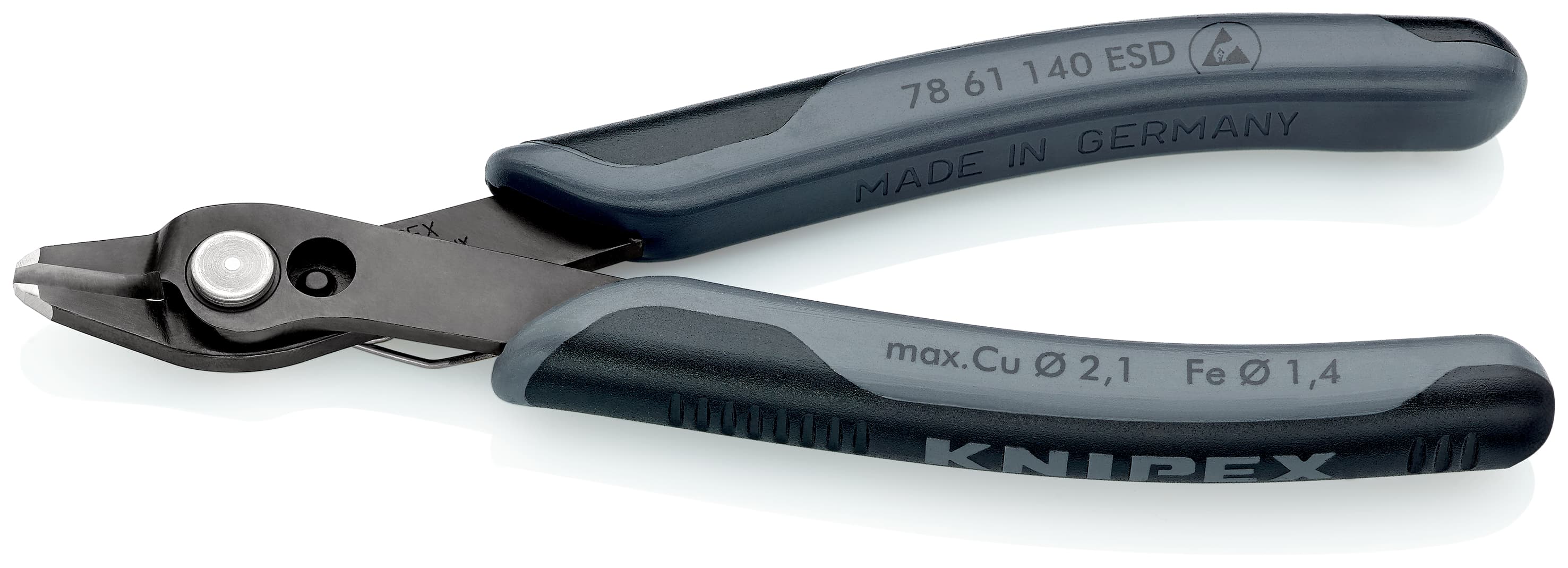 ElecTronic Super KNips XL ESD вороненые 140 мм для микроэлектроники