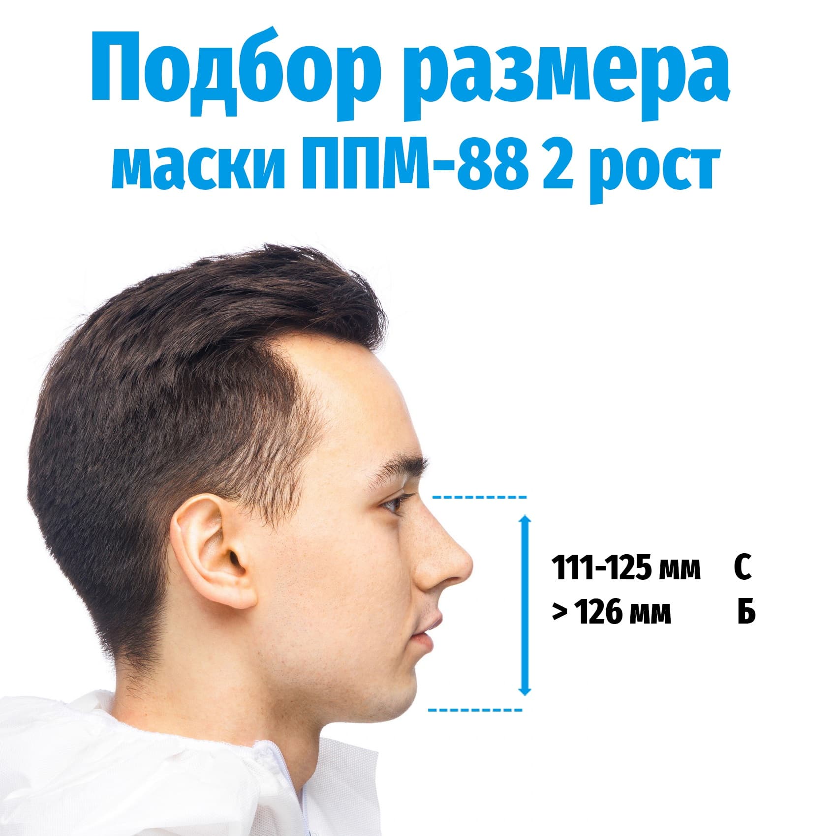 Маска панорамная ДОТ ППМ-88, рост 2 размер Б