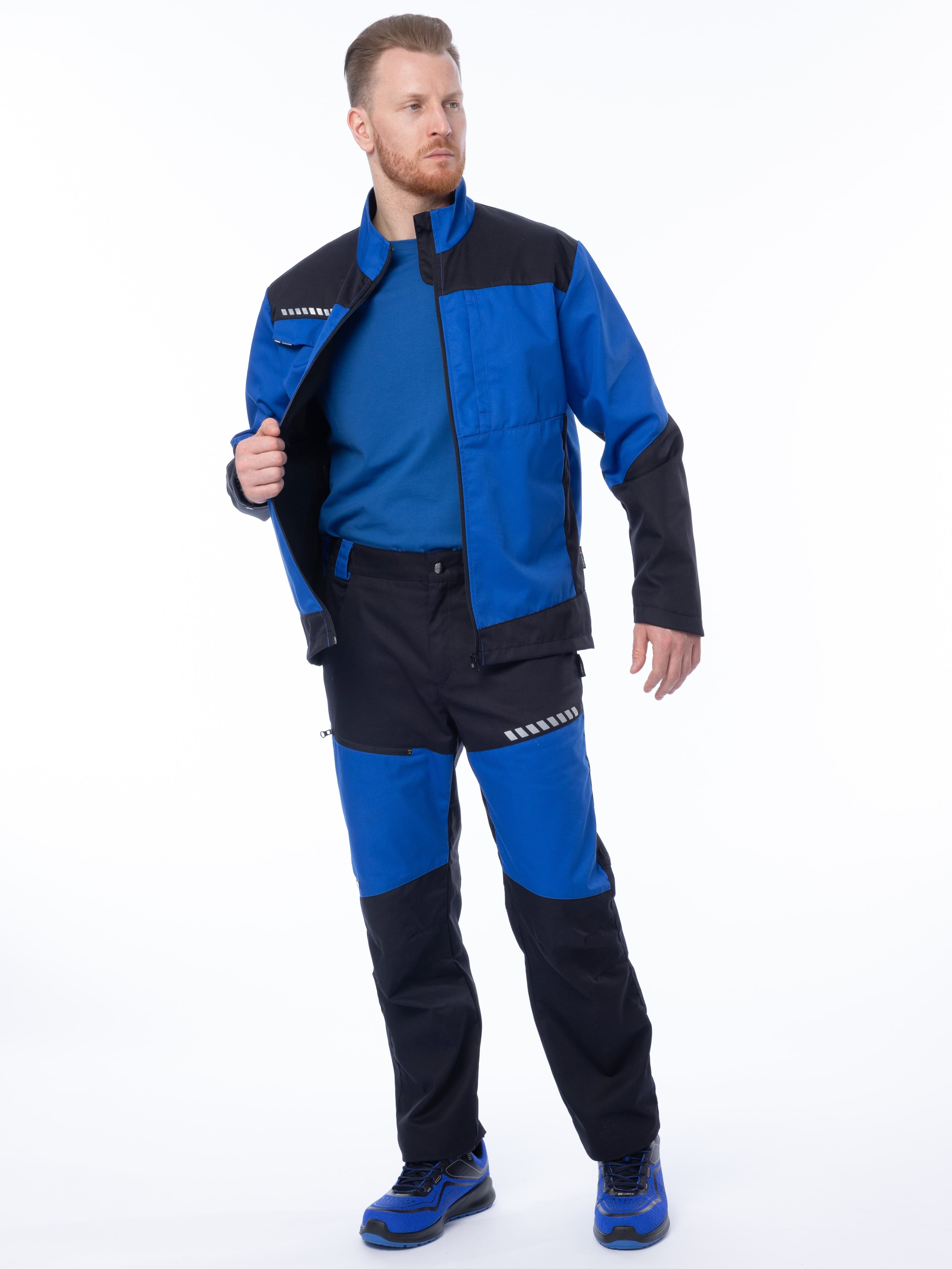 Брюки Brodeks KS334, синий/черный (50)