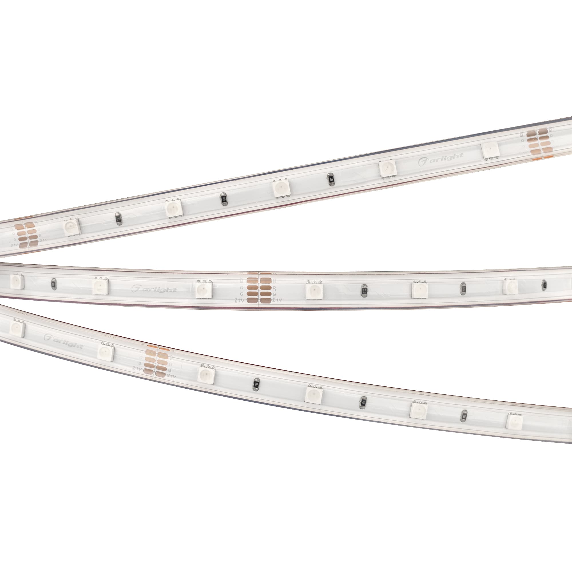 Лента светодиодная 7,2 Вт/м 24В IP67 RGB 30LED/м RT/RTW-B30-10-13mm SMD 5060 5 м