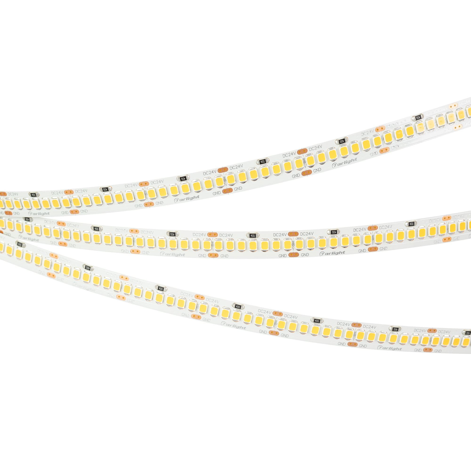 Лента светодиодная 11 Вт/м 24В IP20 5000K 252LED/м RT-A252-10mm SMD 2835 5 м