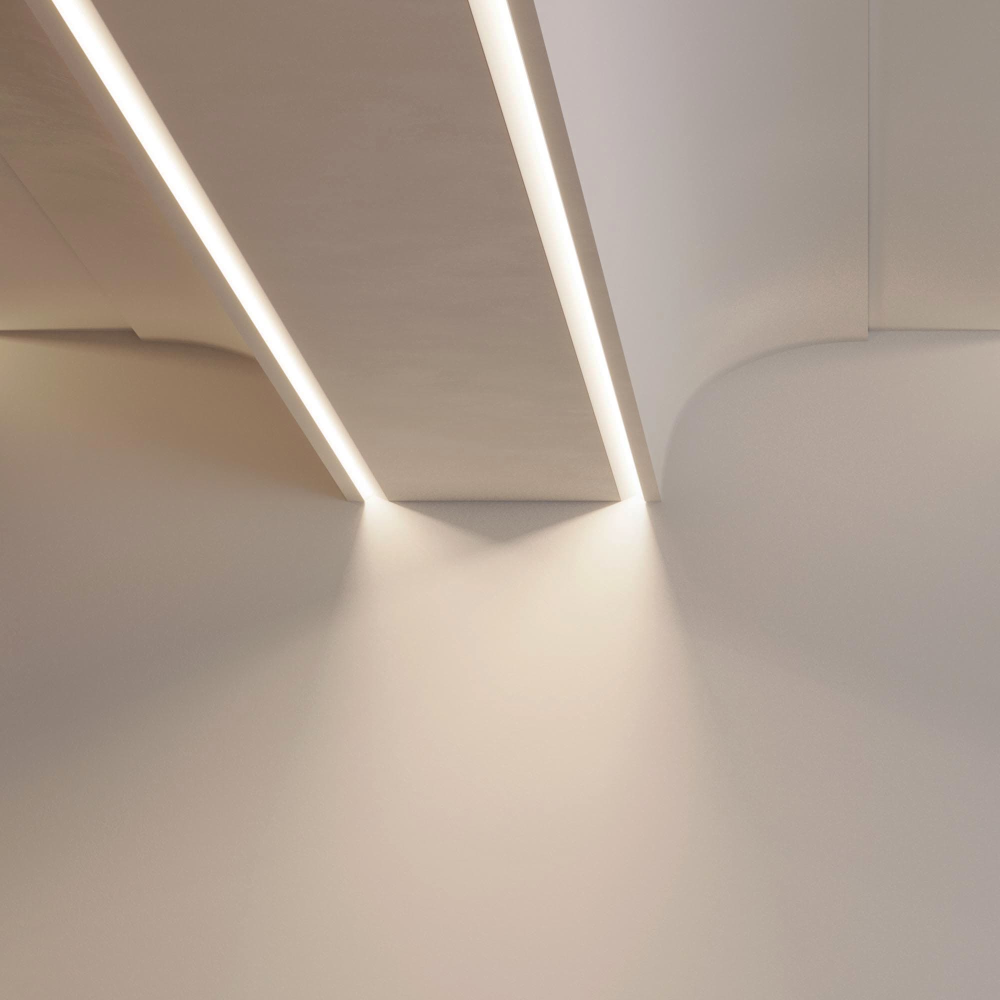 Профиль FANTOM-W45-BEVEL-2000 WHITE (Алюминий)