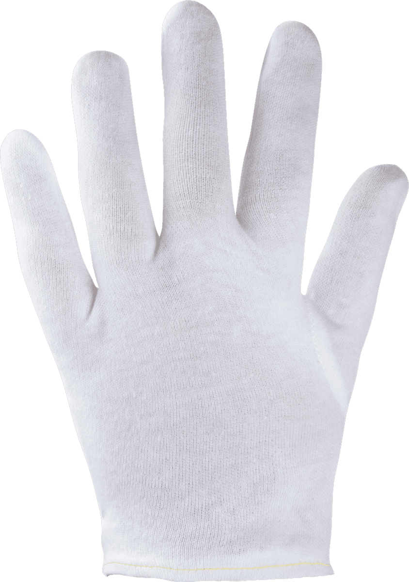 Белые трикотажные перчатки J-Touch, хлопок, размер 11/XXL