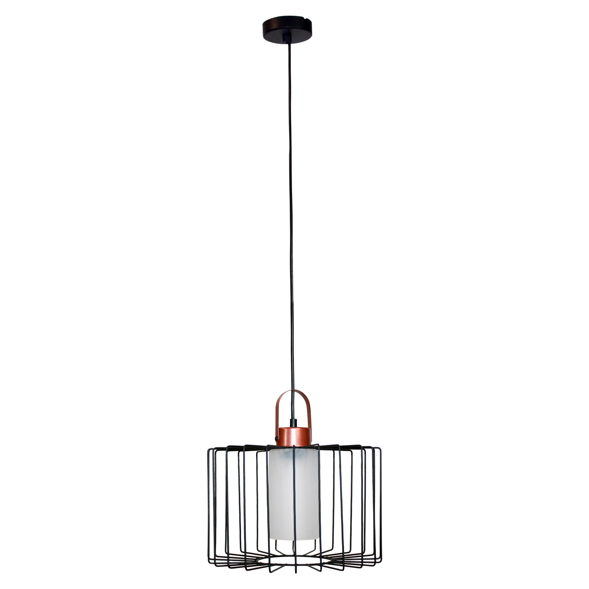 Светильник Манго 212 черн.муар медь (Плафон 9001) НСБ 01-60-172 Е27 подвесной