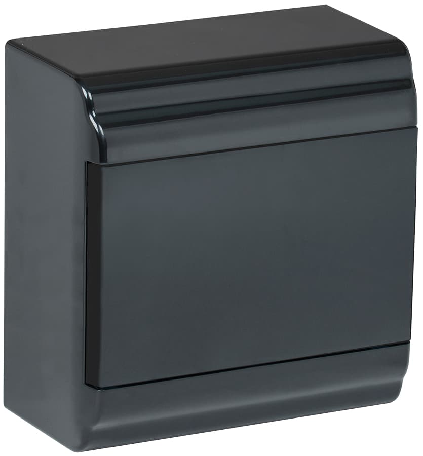 Корпус модульный пл. нав. ЩРН-П-6 PRIME черный IP41