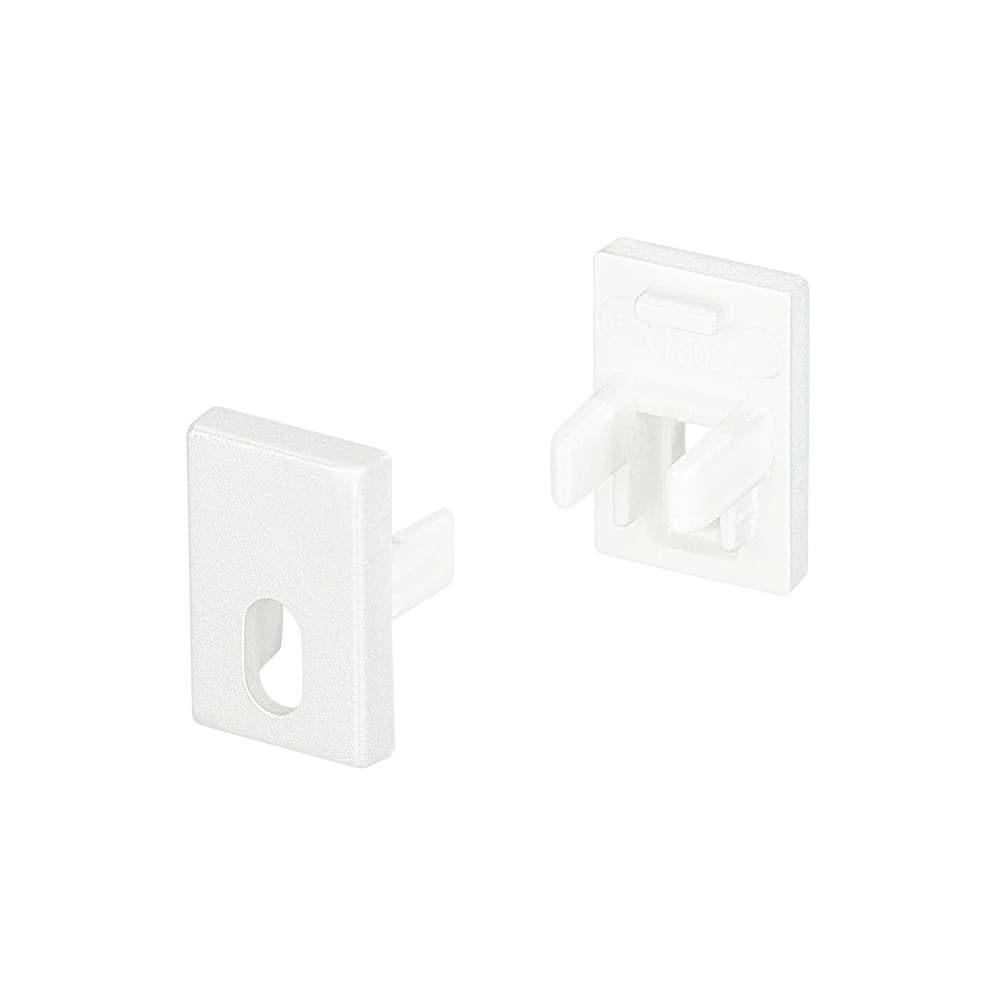 Заглушка SL-MINI-8-H12 WHITE с отверстием (пластик)