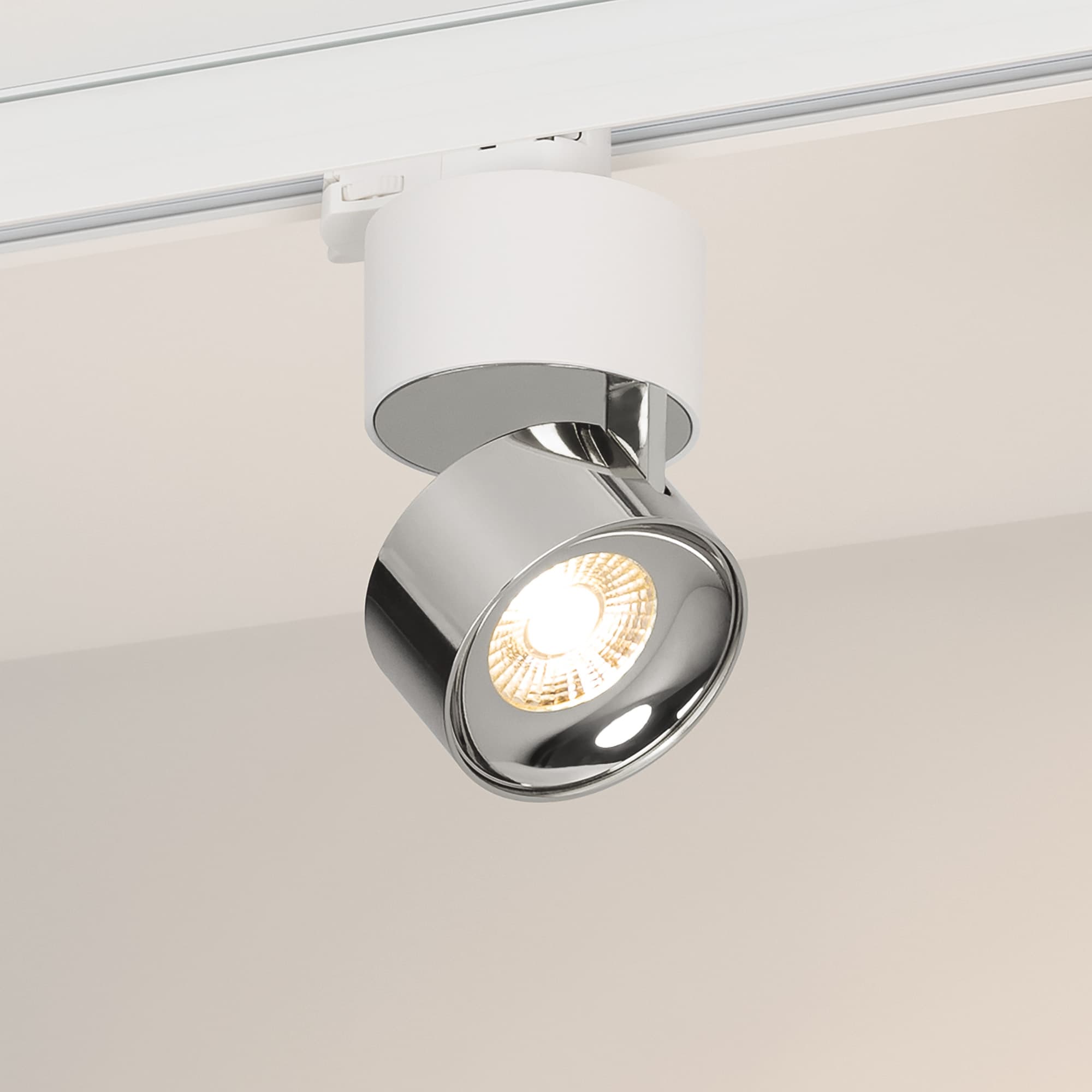 Светильник светодиодный трековый SP-PLURIO-TRACK-4TR-R77-9W Day4000 (WH-CHR, 36 deg, 230 В) (ARL, IP20 Металл, 3 года)