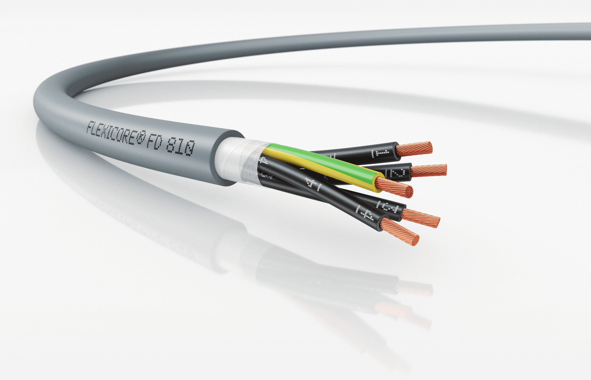 Кабель особогибкий FLEXICORE FD 810 0,6/1 кВ 5G1,5