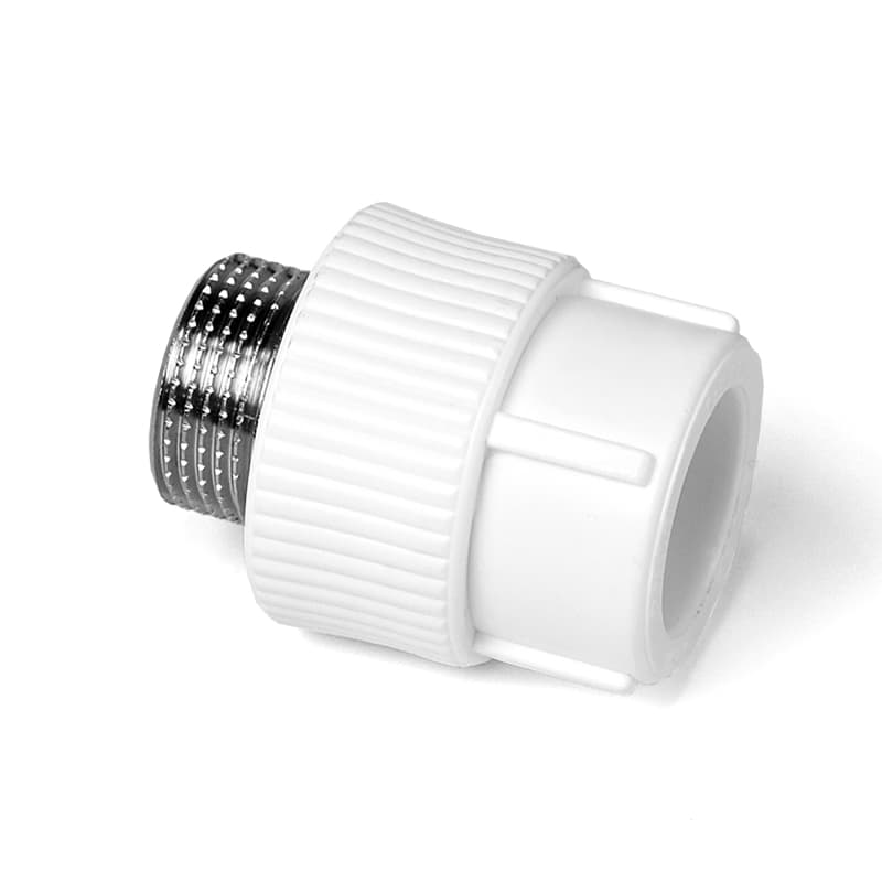 Муфта комбинированная 20x1/2' НР полипропиленовая PPR белый
