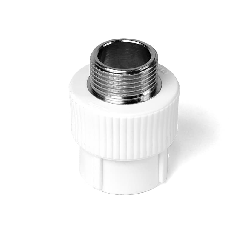Муфта комбинированная 20x1/2' НР полипропиленовая PPR белый