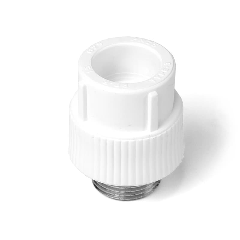 Муфта комбинированная 20x1/2' НР полипропиленовая PPR белый