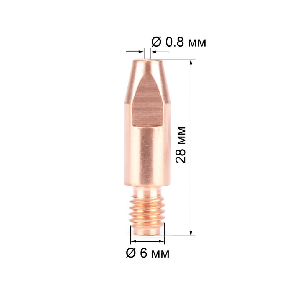 Наконечник М6х28х0.8 (CuCrZr) (140.0054/MD0009-78)