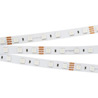 Лента светодиодная 14Вт/м 24В RGB IP20 70LED/м RT-B70-10mm SMD 5060 5м, открытый