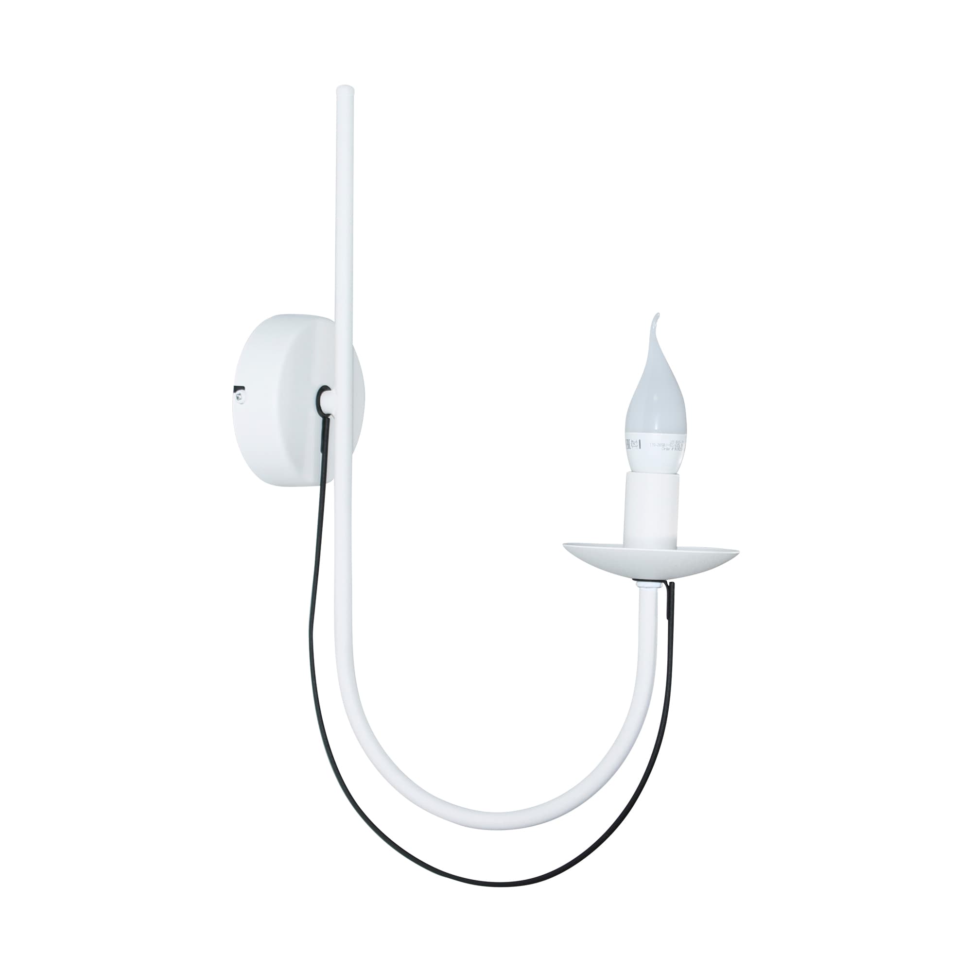 Светильник настенный Астра 511 белый муар черный муар НББ 01-60-188 Е14 настенный