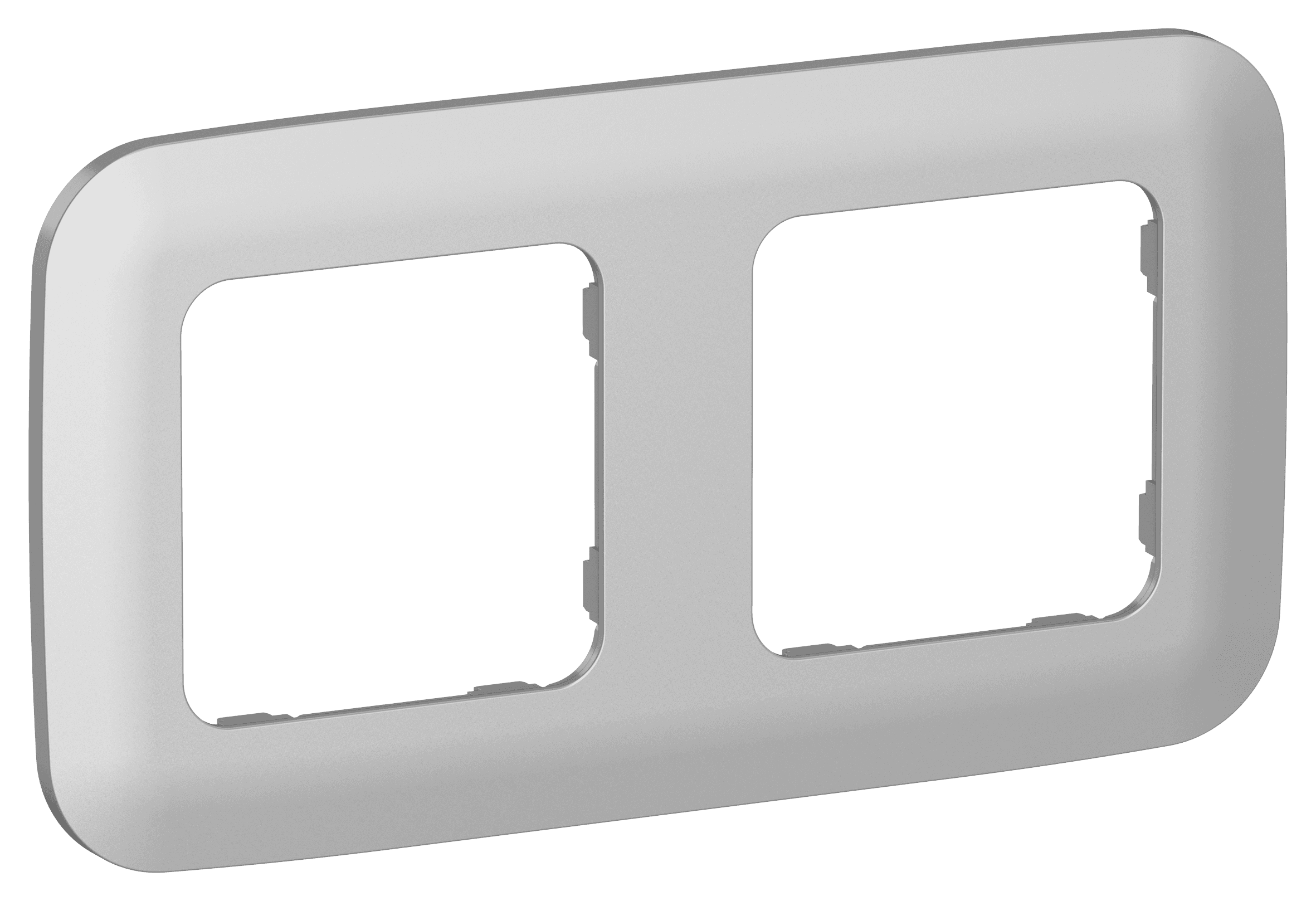 FLITE ARTISTIC Рамка 2-местная РУ-2-А-ФлА алюминий IEK