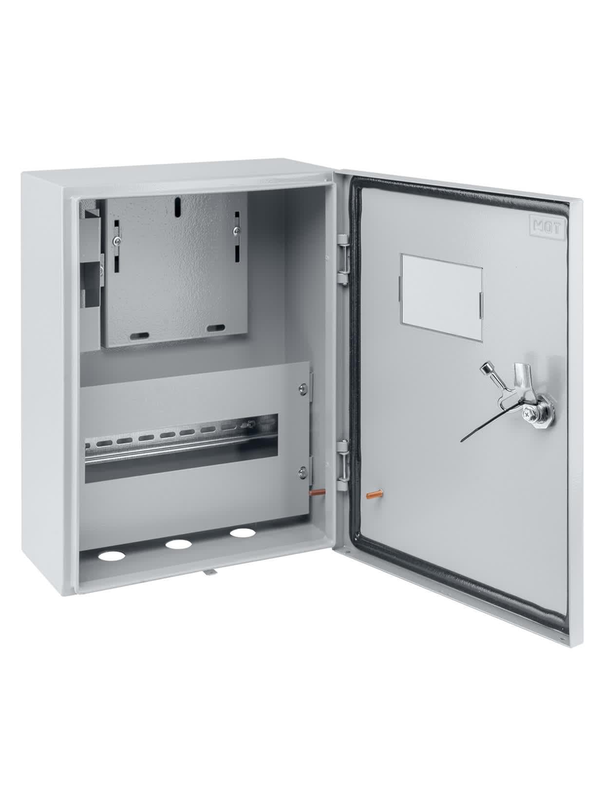 Корпус металлический ЩУ-1ф/1-0-12 IP66 (ЩУРН-1/12 IP66) (395х310х165)