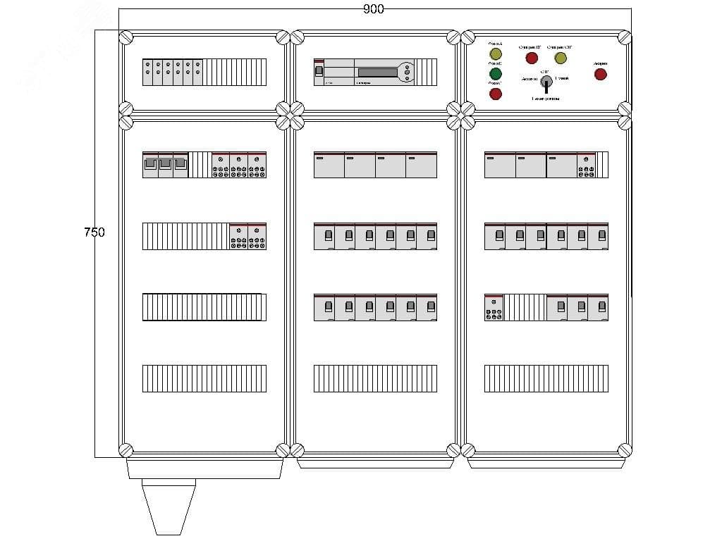 Щит управления электрообогревом HS 21x3400 D850 (в комплекте с терморегулятором)