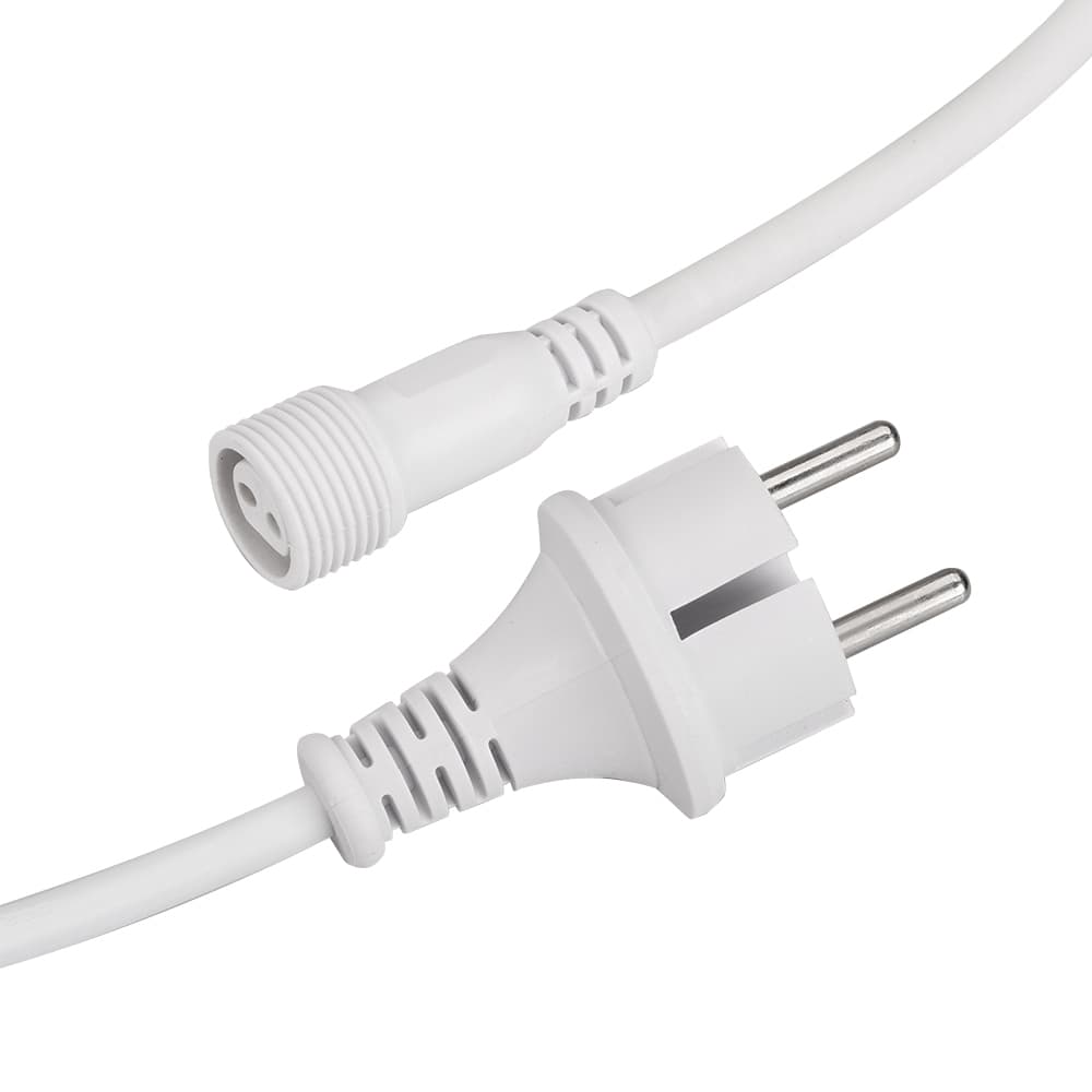 Шнур питания ARD-CLASSIC-ICEFALL-1.5м White (230V) (ARDCL, Закрытый)