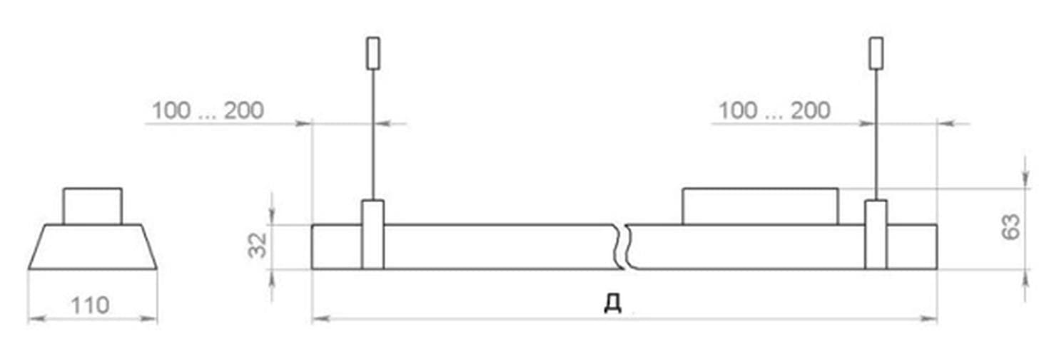 Светильник TLGS08 CL ECP T, LED (5600х80+), IP20