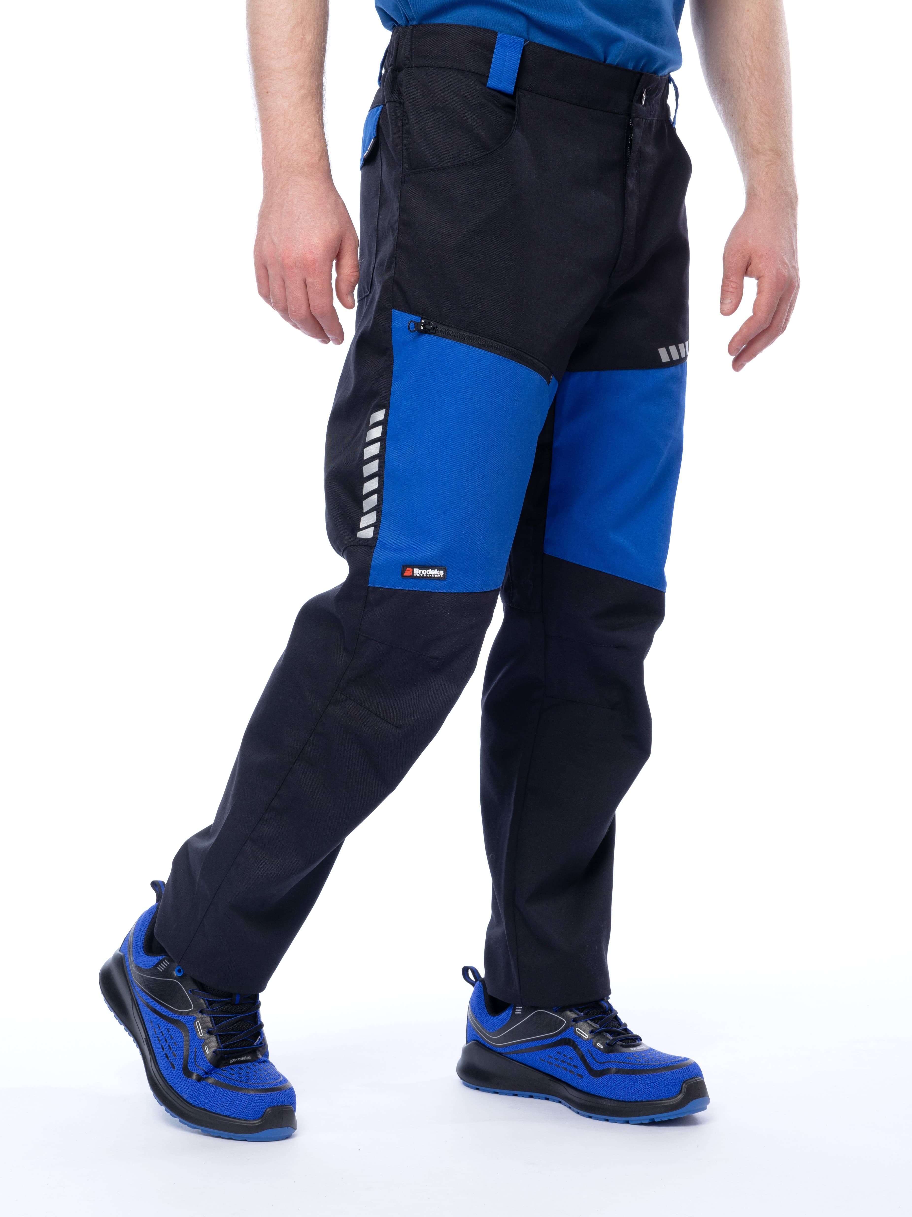Брюки Brodeks KS334, синий/черный (68)